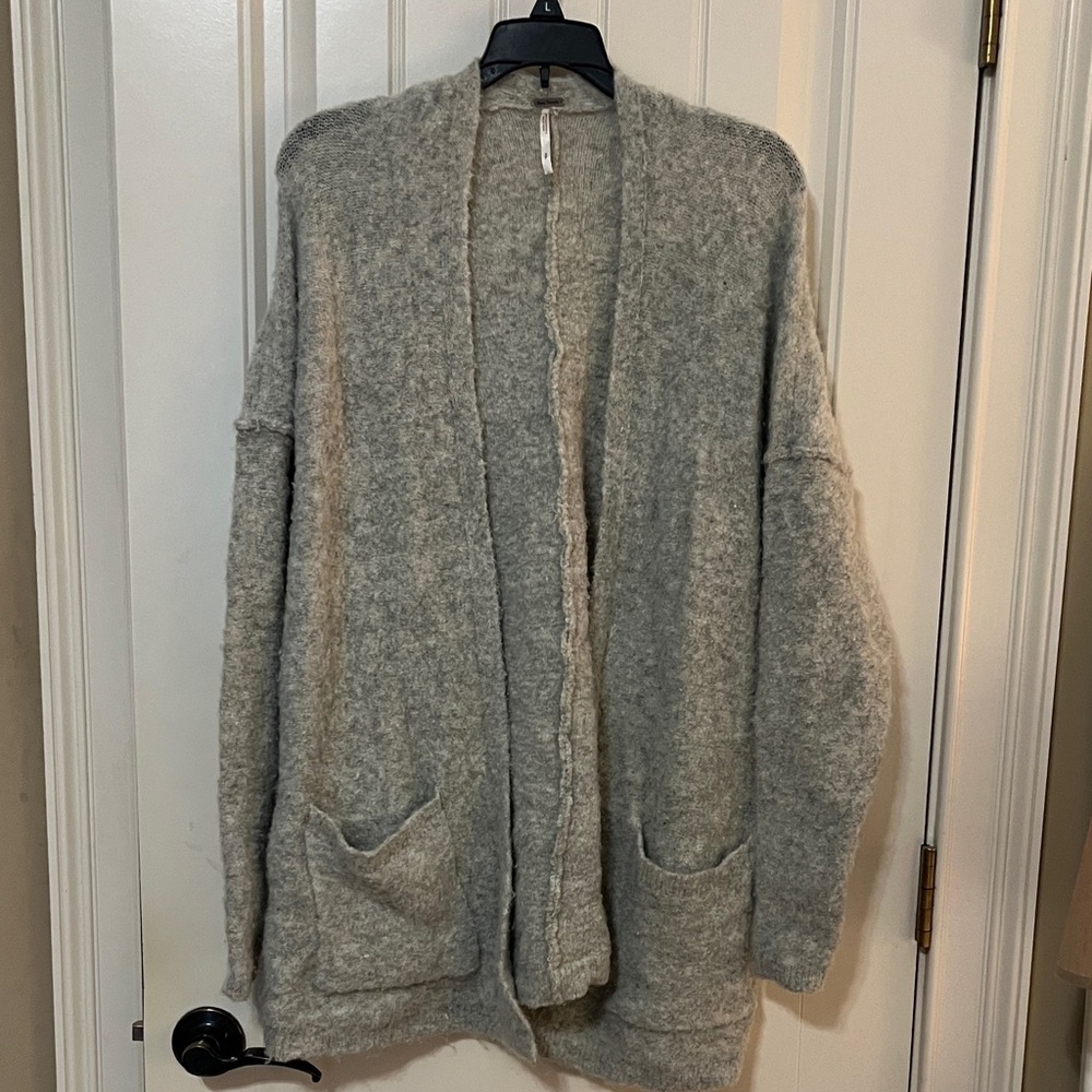 Free People gray women's cardigan sweater sz S